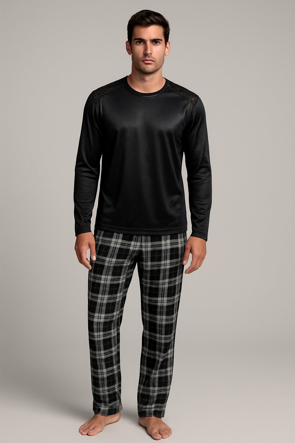 LUNDER Duaz Mens Lace Shoulder Set