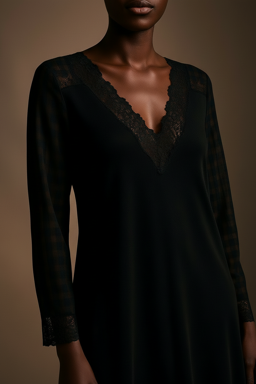 LUNDER Duaz Lavish Sleep Dress - close-up detail