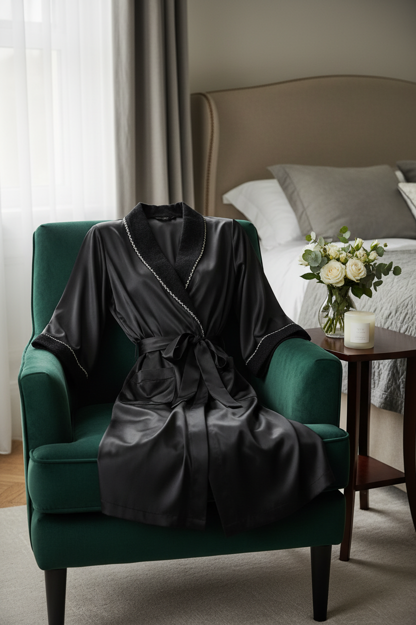 Lunder Ladies Royal Robe in elegant setting