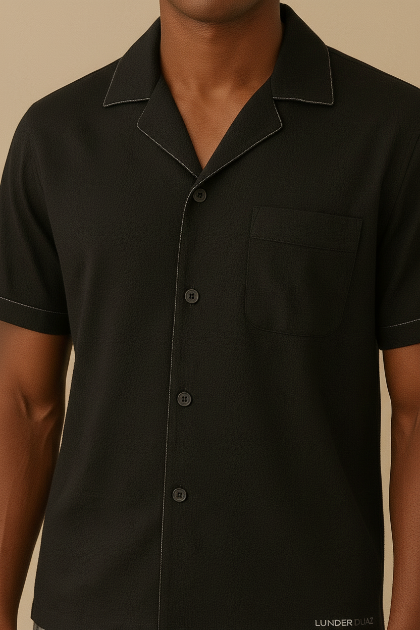 Mens Signature Sleep Set - shirt close-up