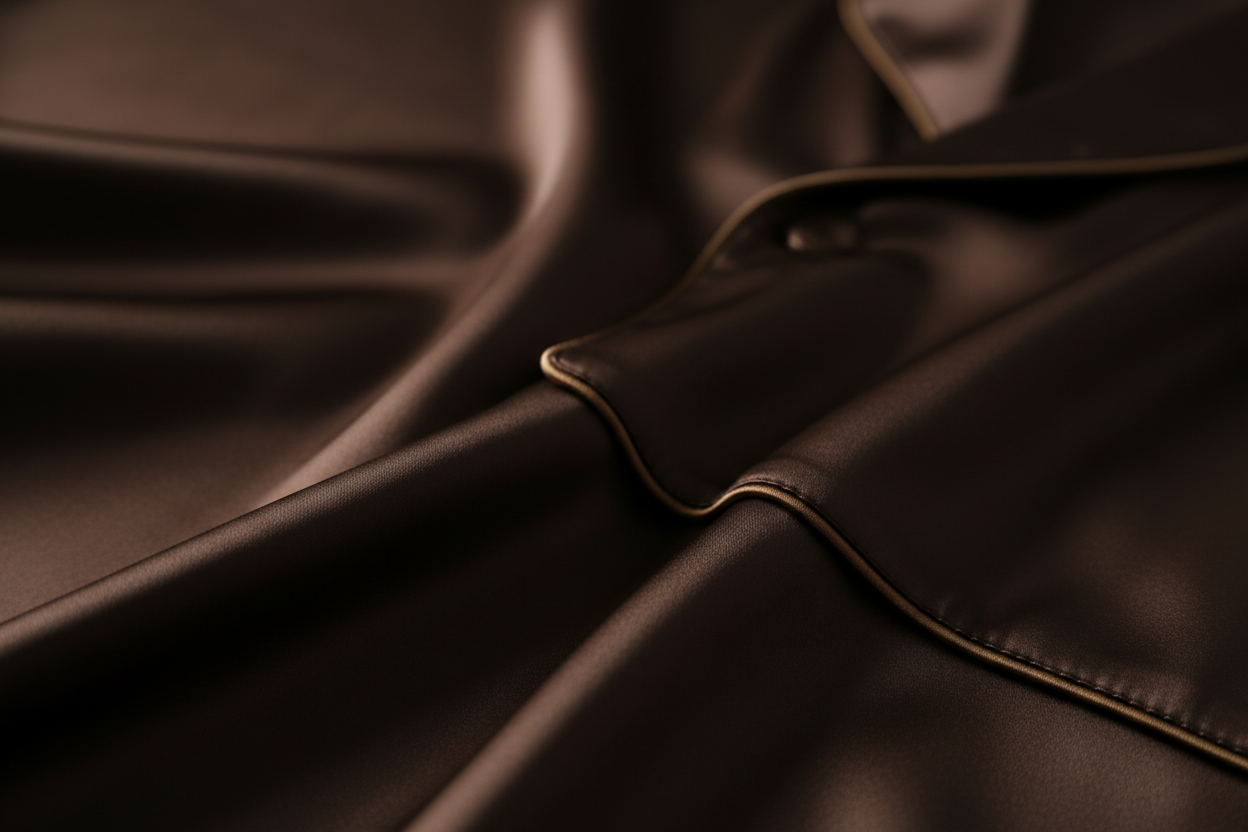 Satin fabric detail